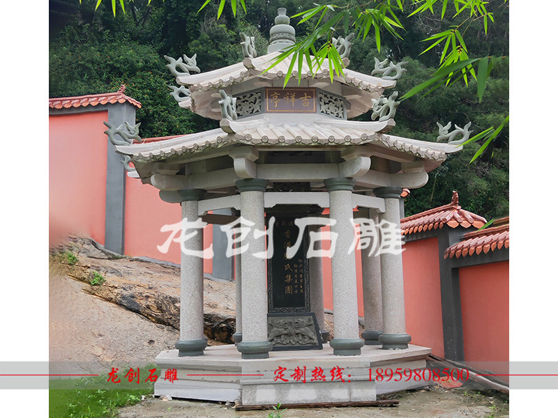 双层凉亭多少钱 双层石亭子价格
